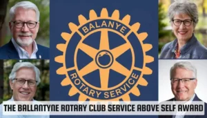 ballantyne rotary club service above self award