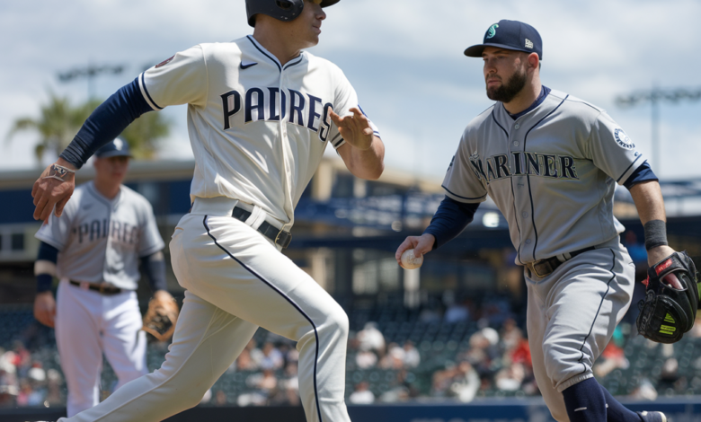 padres vs seattle mariners match player stats​