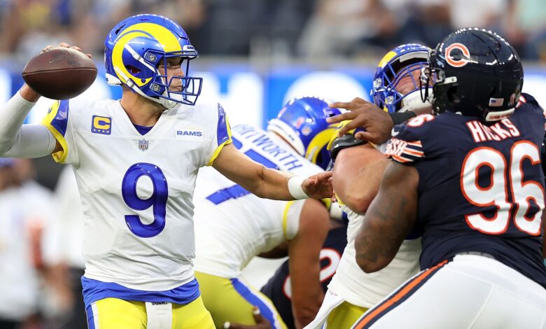 los angeles rams vs chicago bears match player stats​