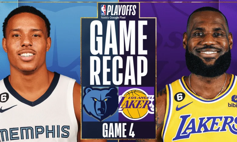 lakers vs memphis grizzlies match player stats​