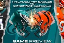 Philadelphia Eagles vs Bengals Match Player Stats